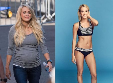 Carrie Underwood underwent weight loss after she gave birth to her son Isaiah.